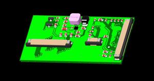 Adapterplatine zum Display